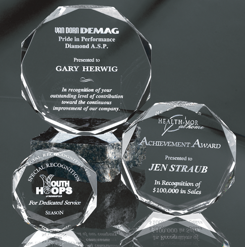 Multi-Faceted Acrylic Paperweight | Global Recognition Inc