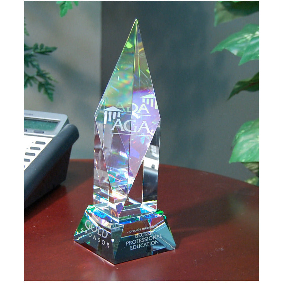 Spectra Color Crystal Spire | Global Recognition Inc