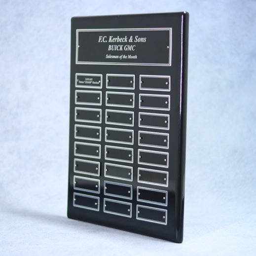 Perpetual Ebony Piano Finish Plaque | Global Recognition Inc