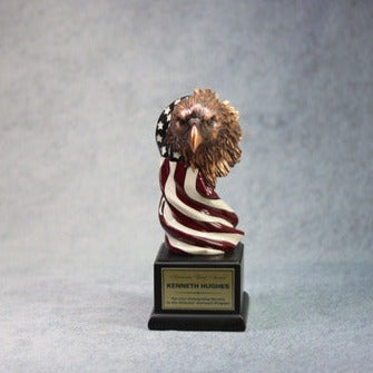 Eagle Head With The American Flag | Global Recognition Inc