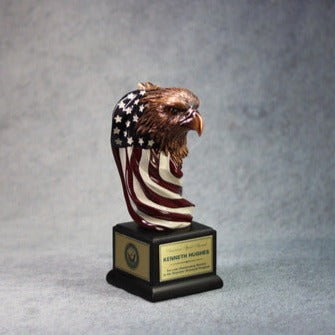 Eagle Head With The American Flag | Global Recognition Inc