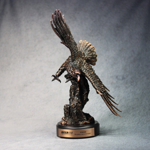 Copper Finish Eagle - Small | Global Recognition Inc