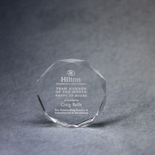 Multi-Faceted Acrylic Paperweight | Global Recognition Inc