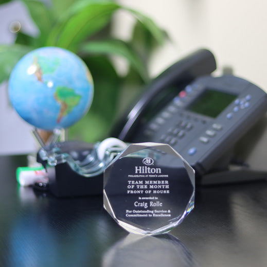Multi-Faceted Acrylic Paperweight | Global Recognition Inc