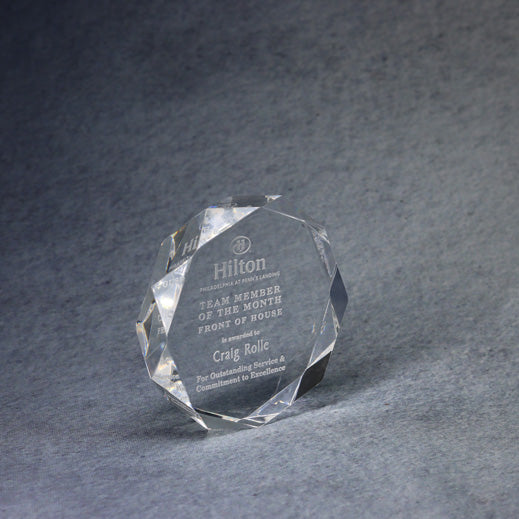 Multi-Faceted Acrylic Paperweight | Global Recognition Inc