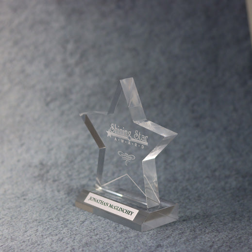 Acrylic Star On Base | Global Recognition Inc