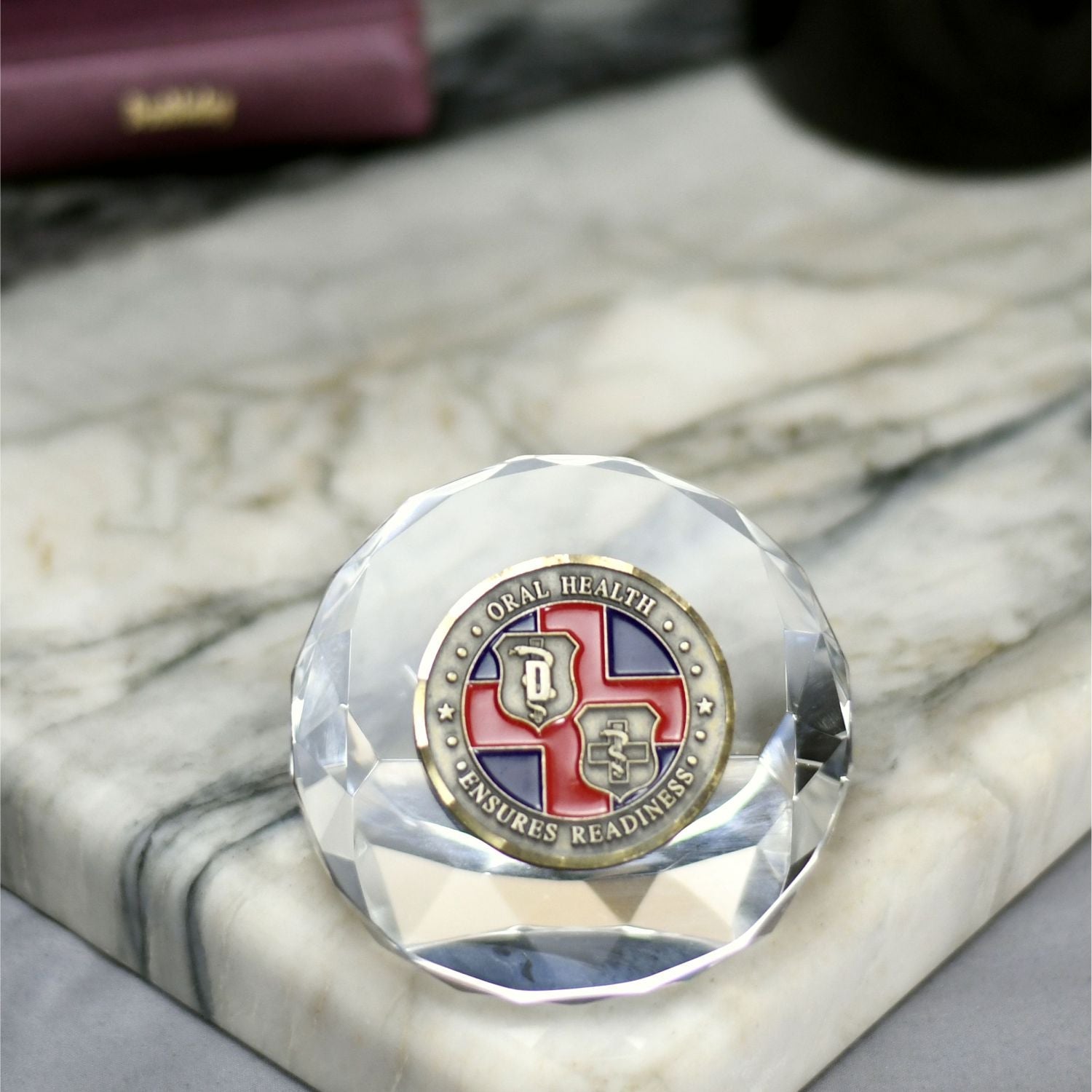 Crystal Round Paperweight | Global Recognition Inc