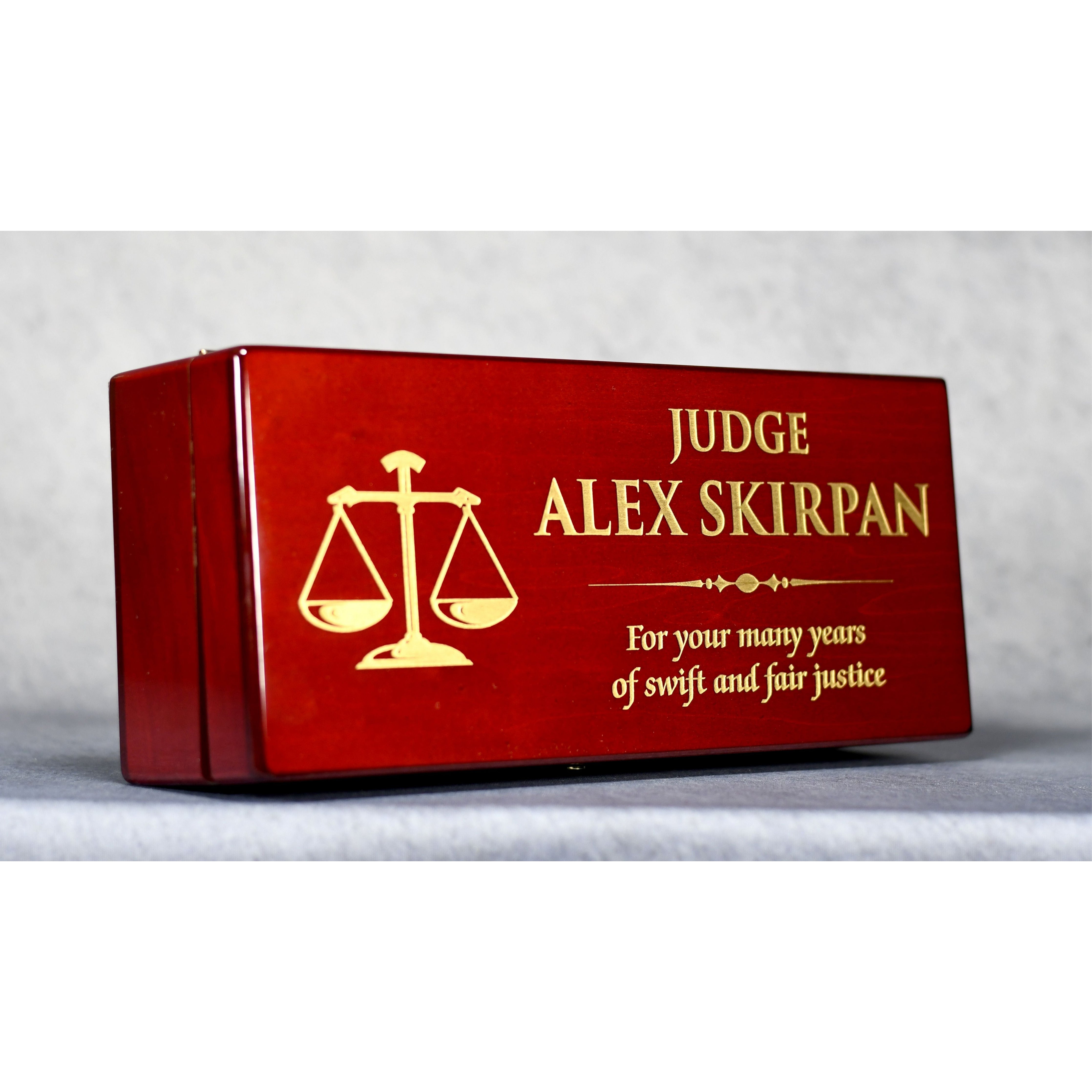 Rosewood Gavel And Case | Global Recognition Inc