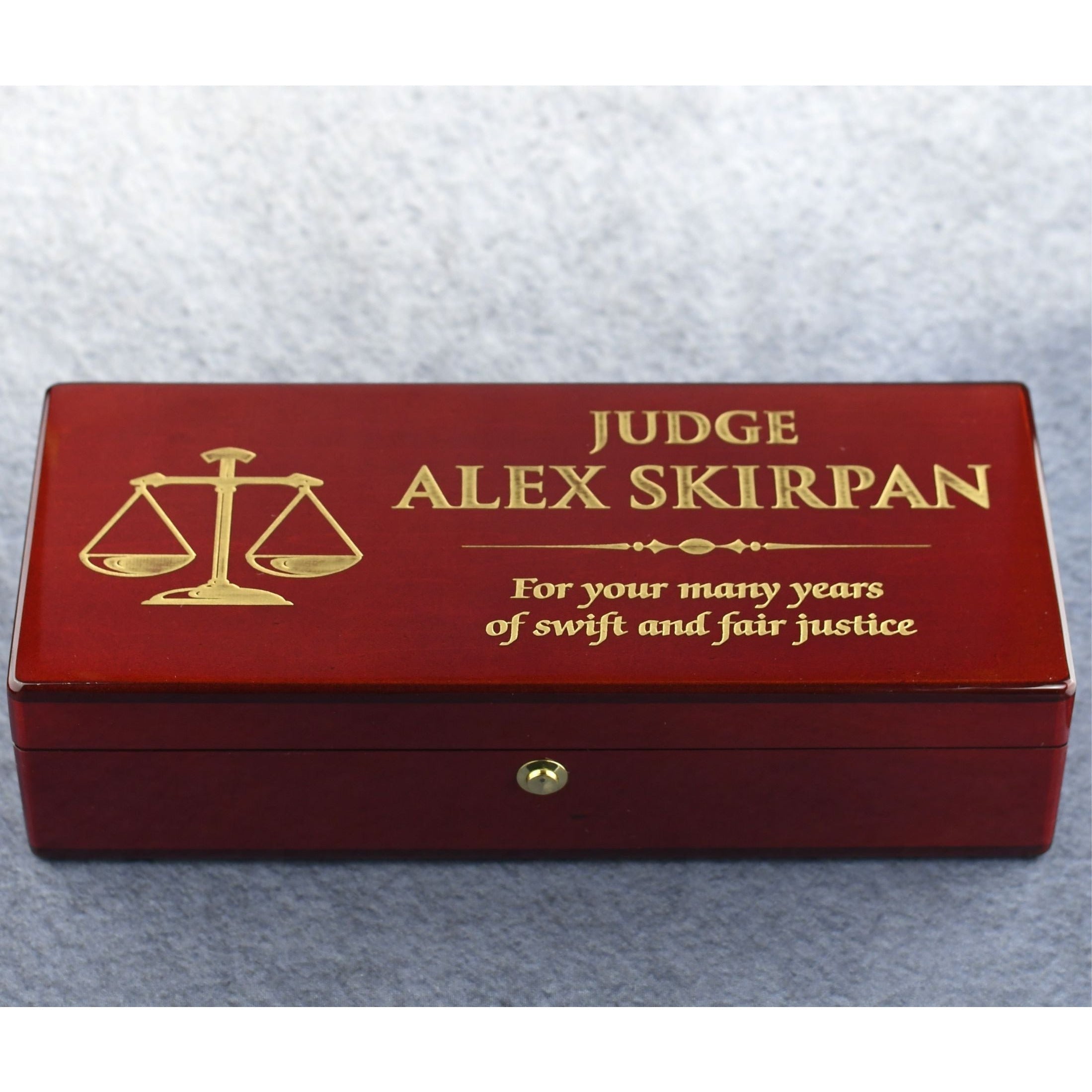 Rosewood Gavel And Case | Global Recognition Inc