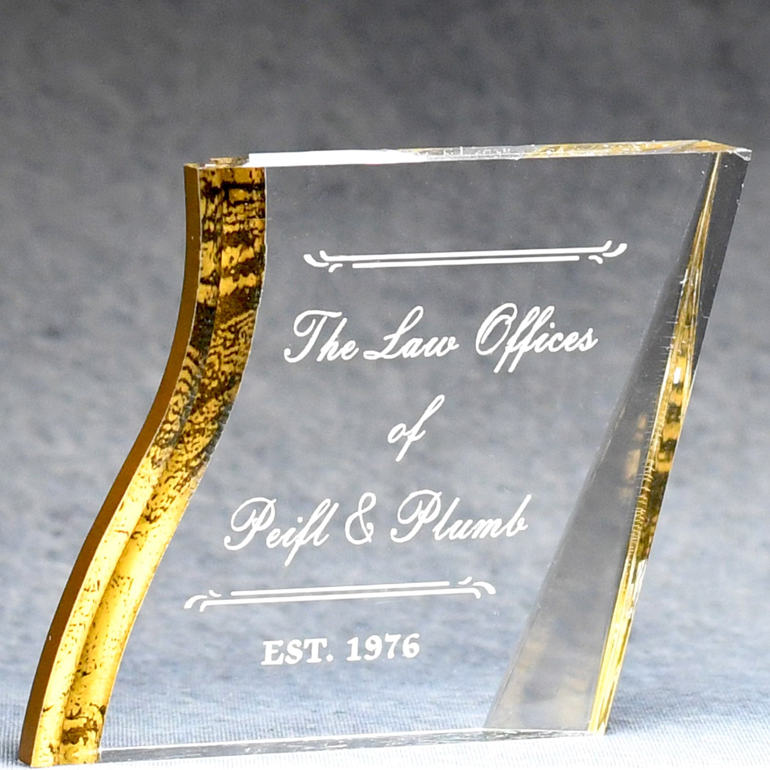 Acrylic Angled Square Paperweight | Global Recognition Inc
