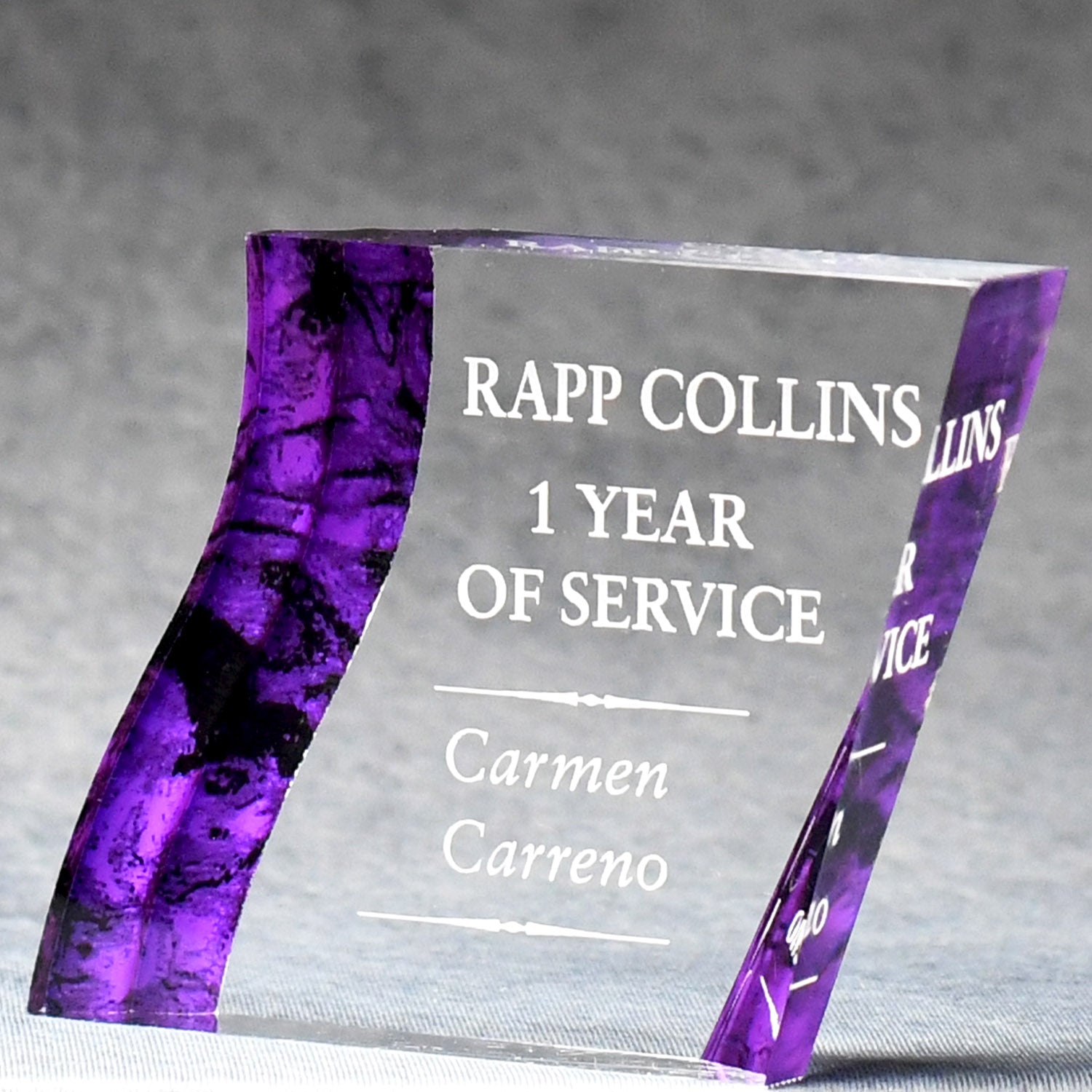 Acrylic Angled Square Paperweight | Global Recognition Inc