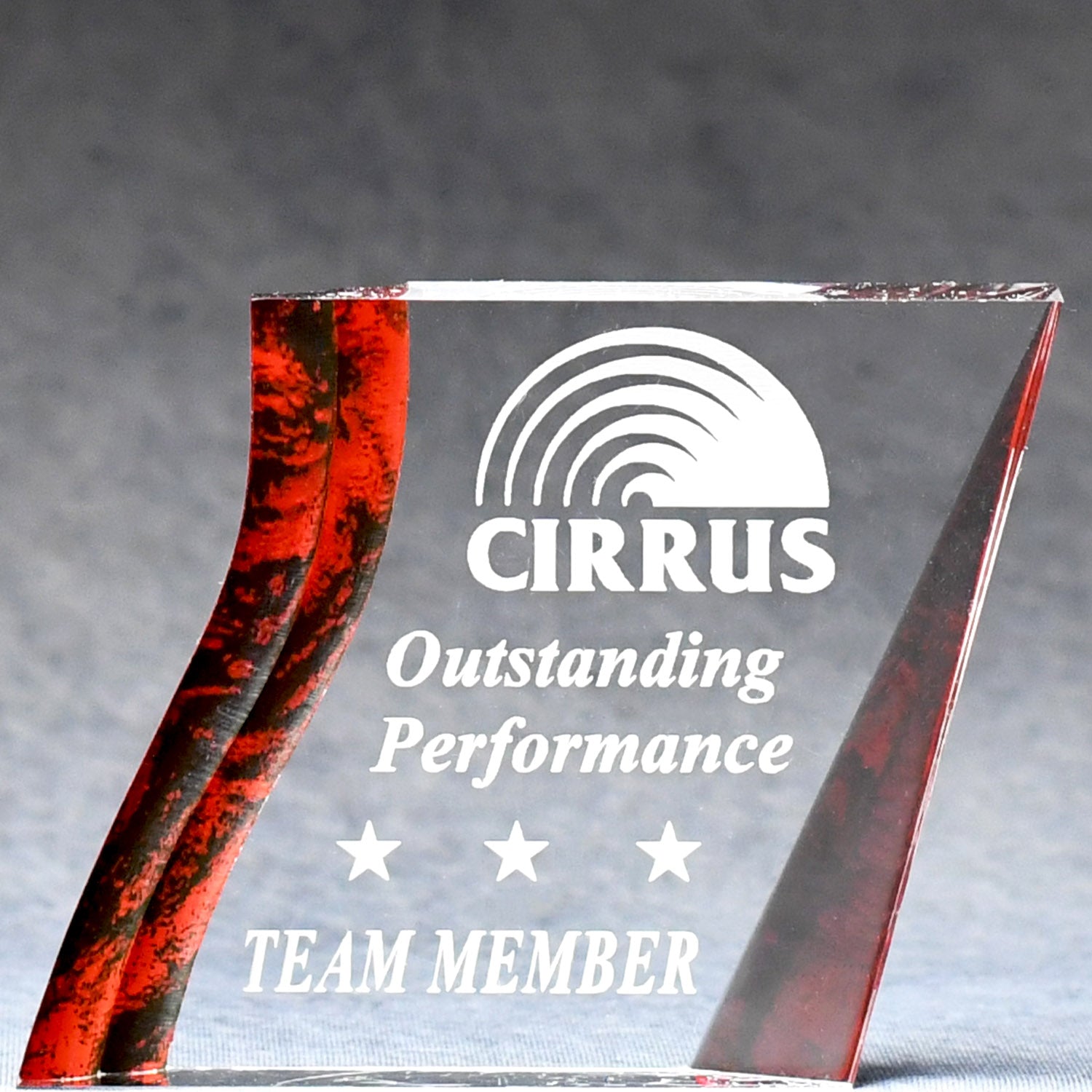Acrylic Angled Square Paperweight | Global Recognition Inc