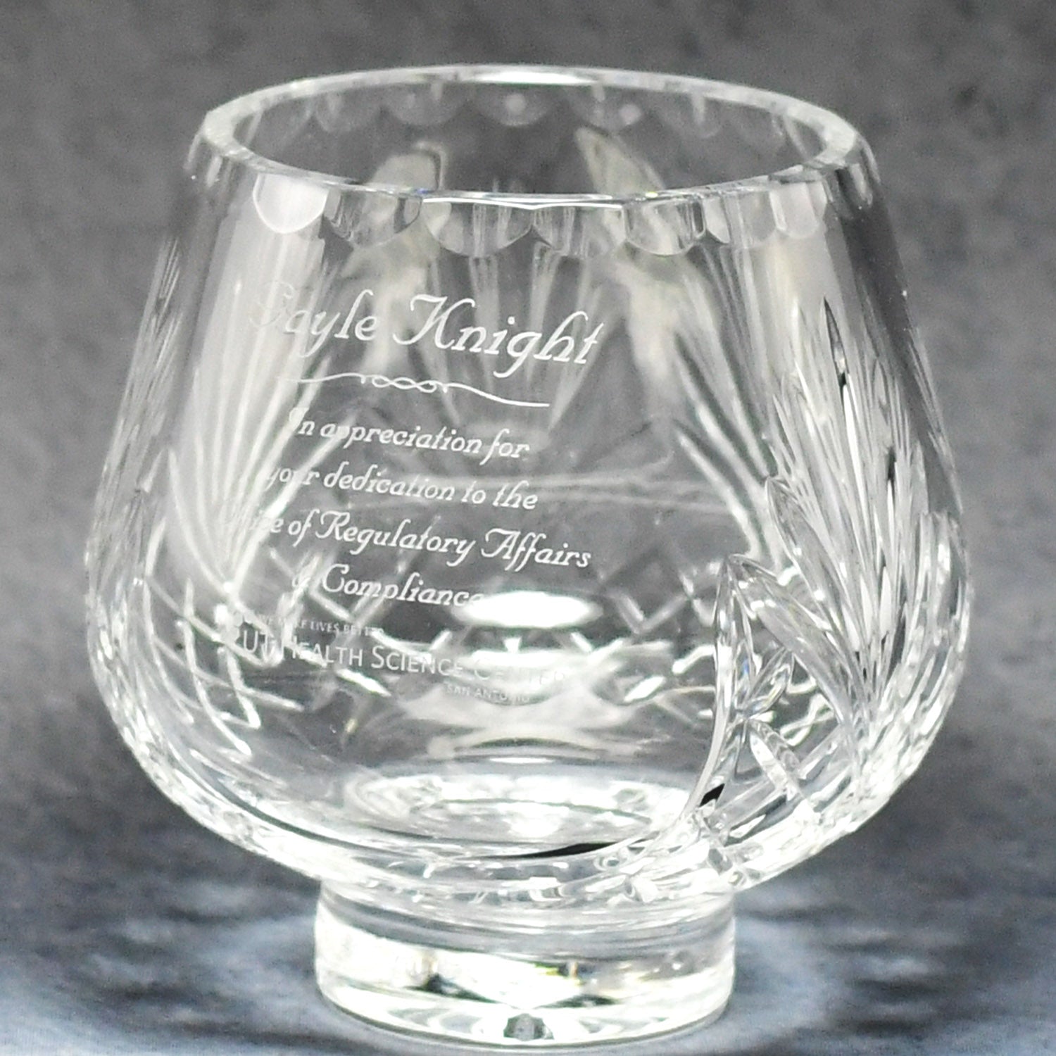 Crystal Rose Bowl | Global Recognition Inc