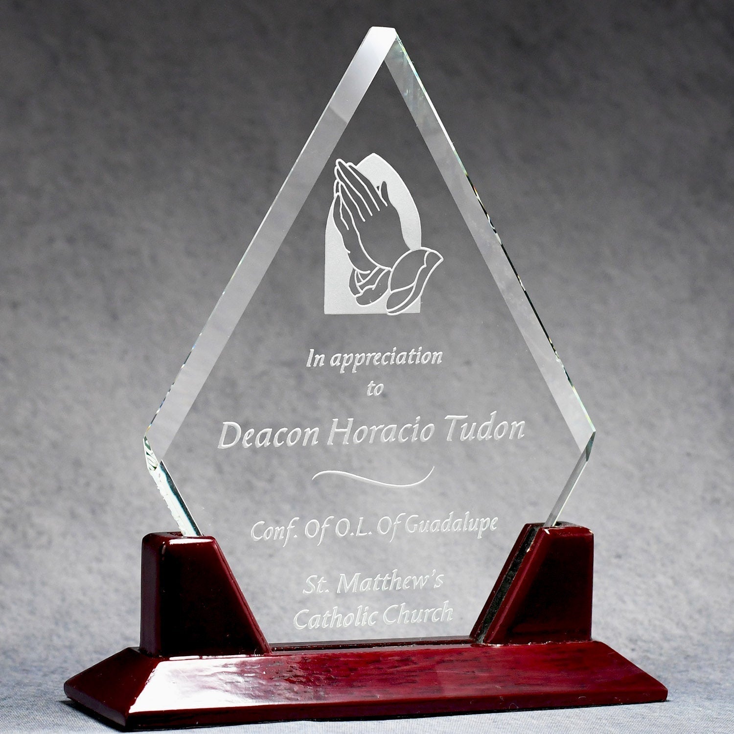 Simplex Clear Crystal Diamond | Global Recognition Inc