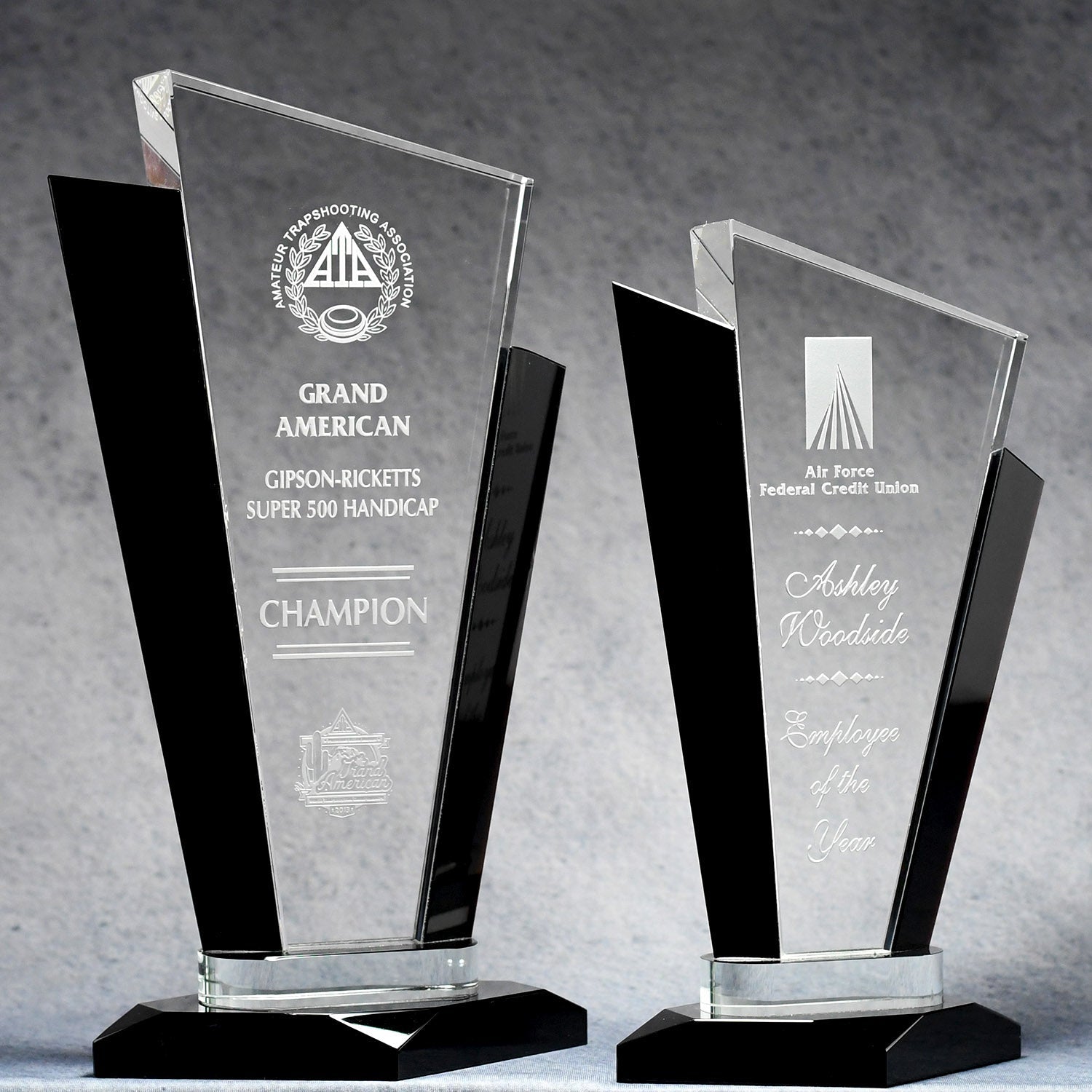 Black Accent Clear Crystal | Global Recognition Inc