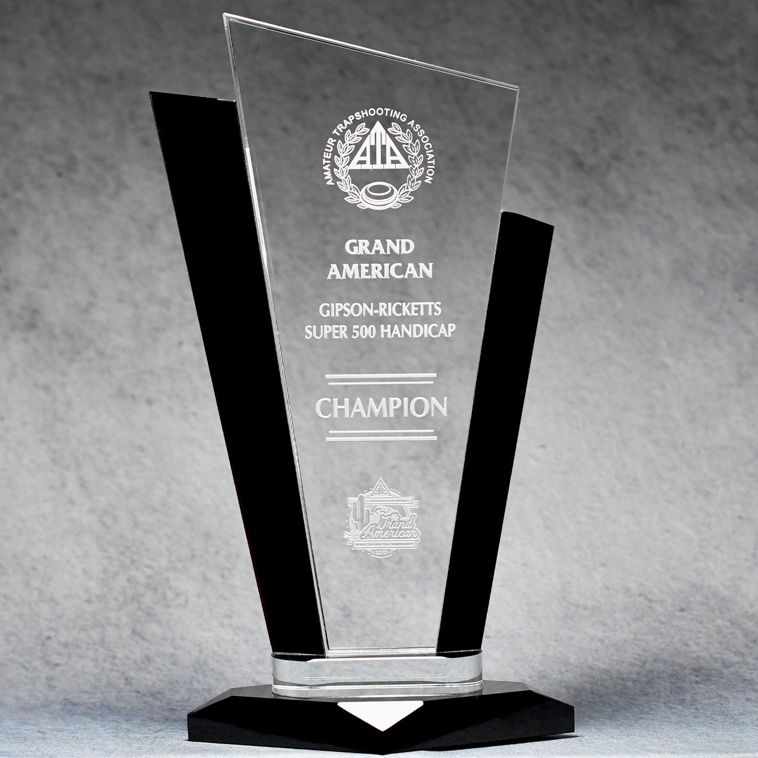 Black Accent Clear Crystal | Global Recognition Inc