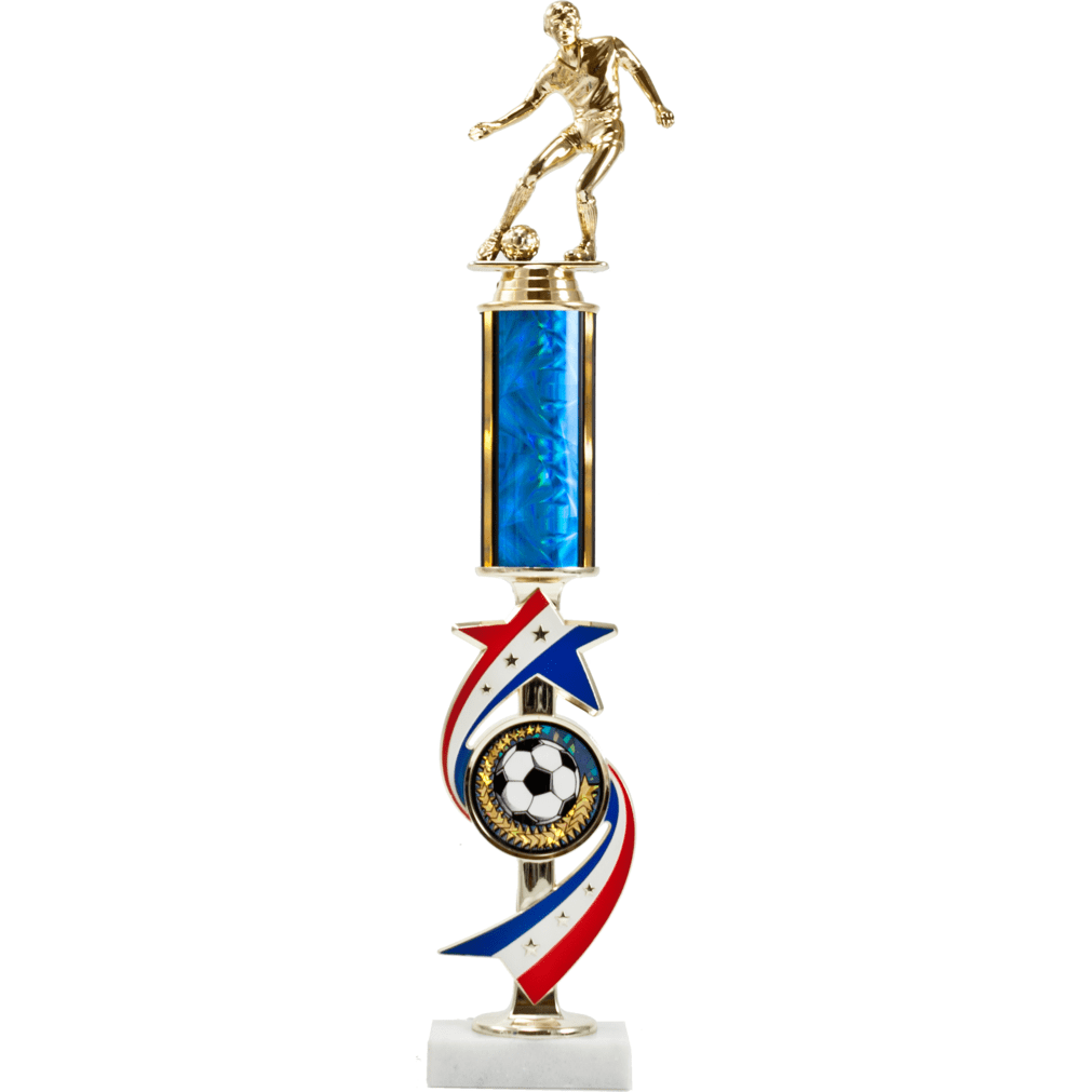 Exclusive Olympic Star Riser With Round Column | Global Recognition Inc