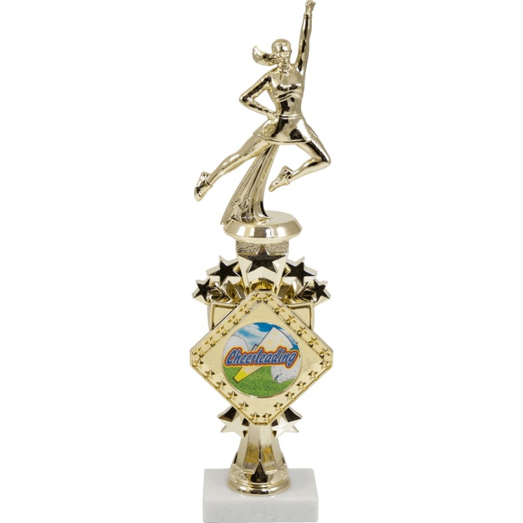 Diamond Series Riser Trophy On A Marble Base | Global Recognition Inc