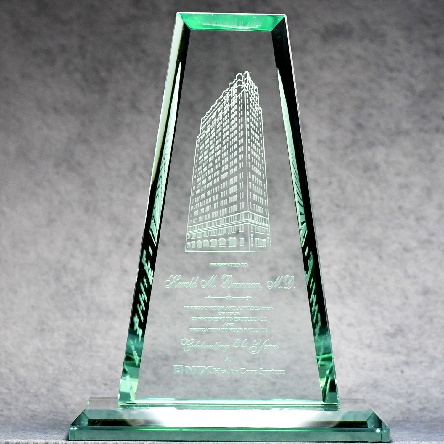 Jade Glass Tower | Global Recognition Inc