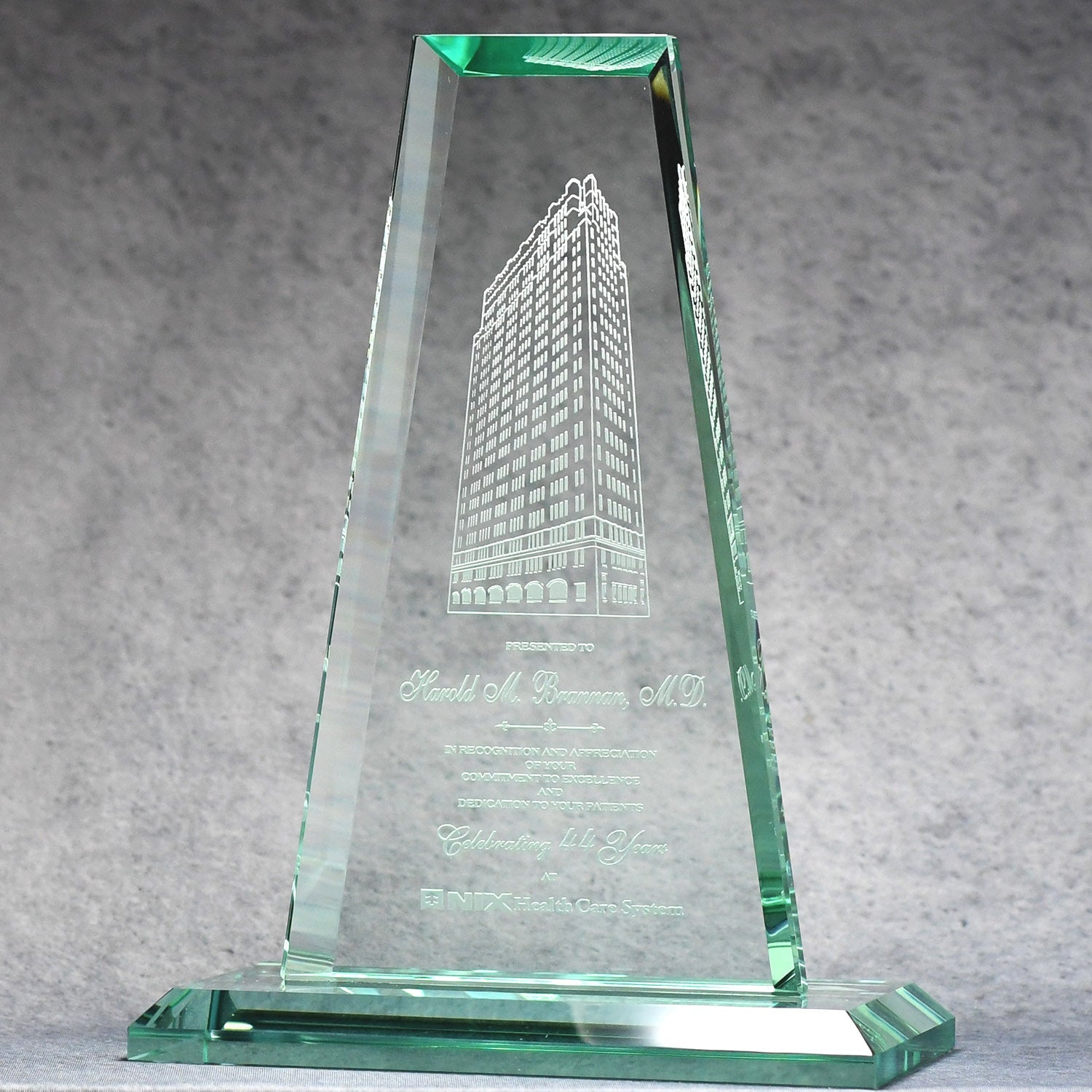 Jade Glass Tower | Global Recognition Inc