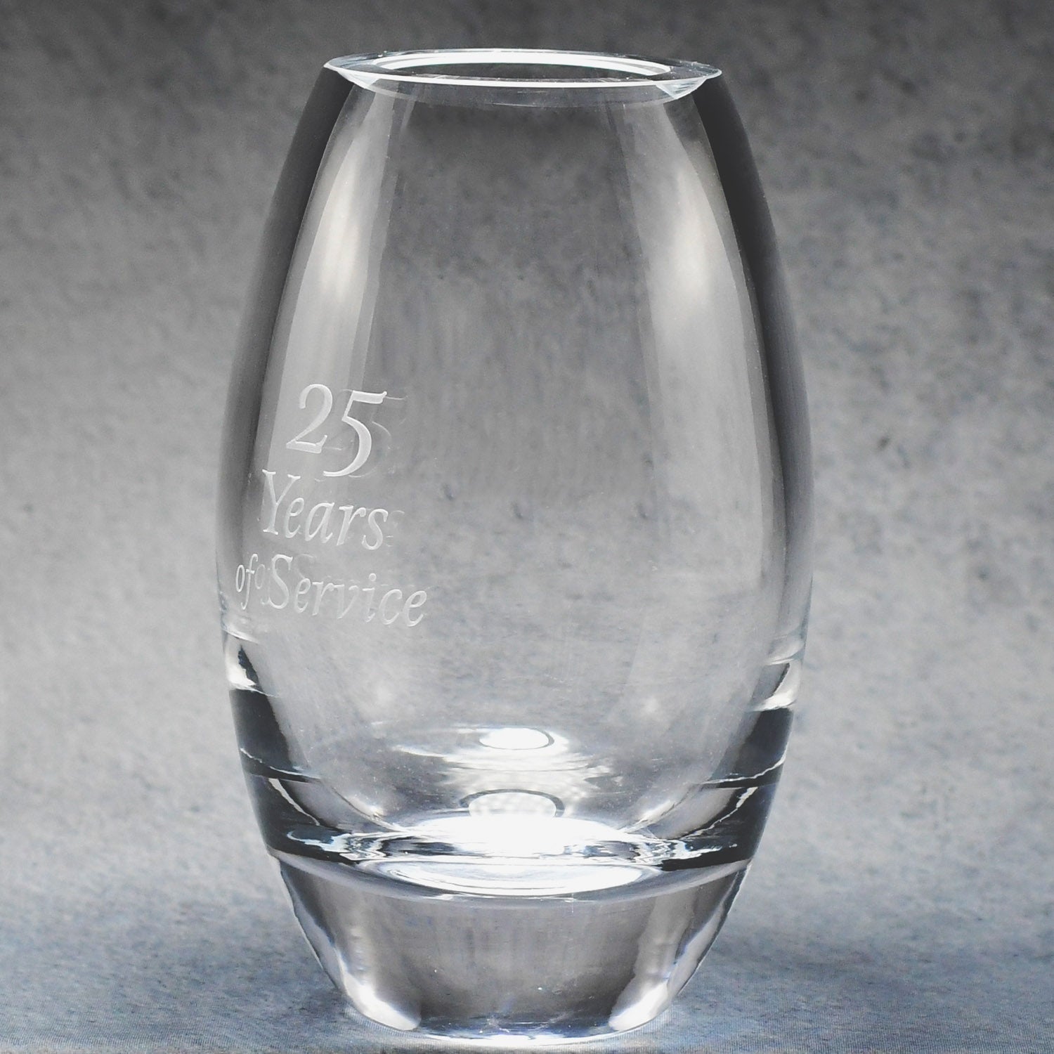 Lead Crystal Barrel Vase | Global Recognition Inc