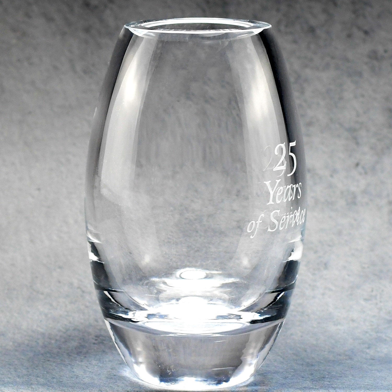 Lead Crystal Barrel Vase | Global Recognition Inc