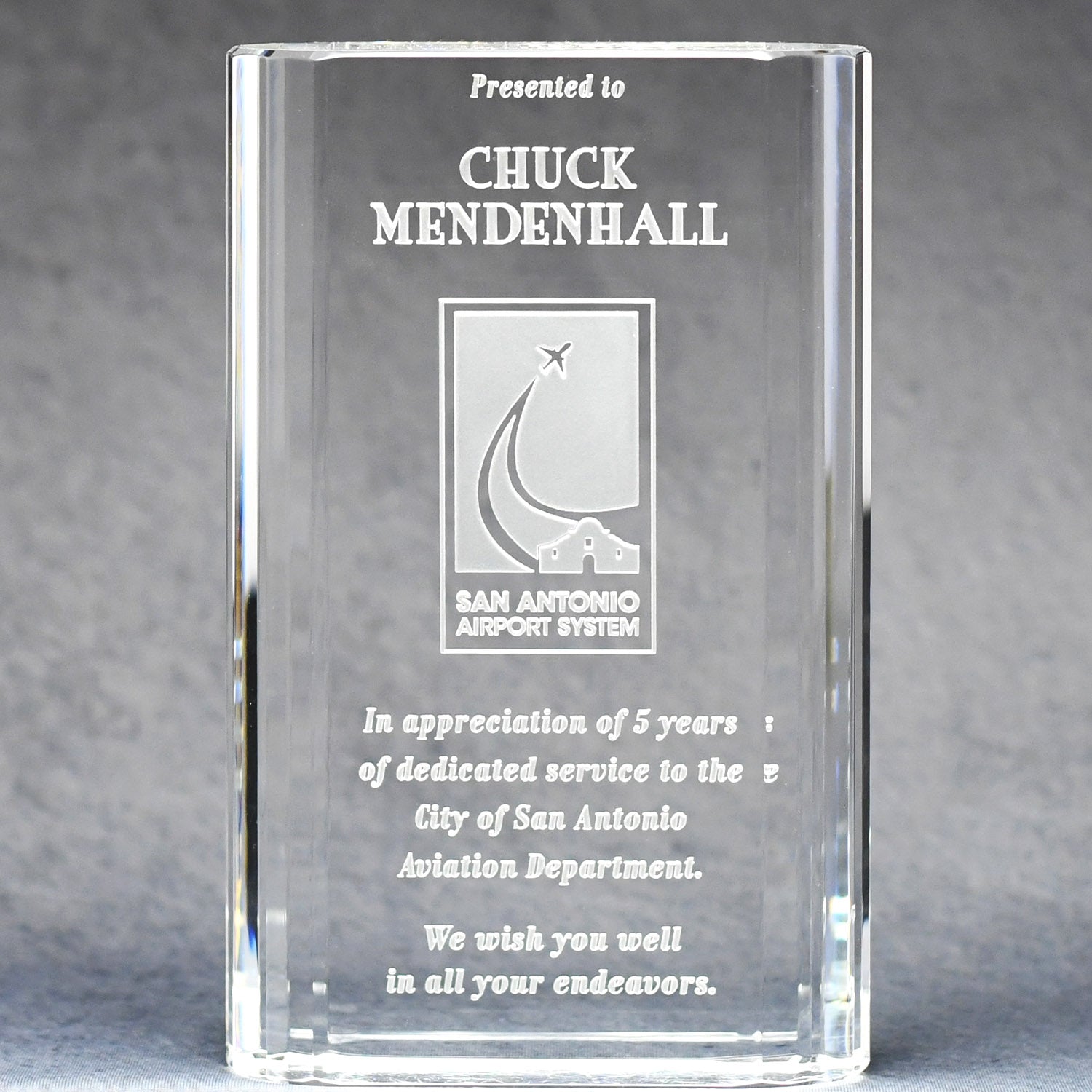 Optic Crystal Merit Award | Global Recognition Inc