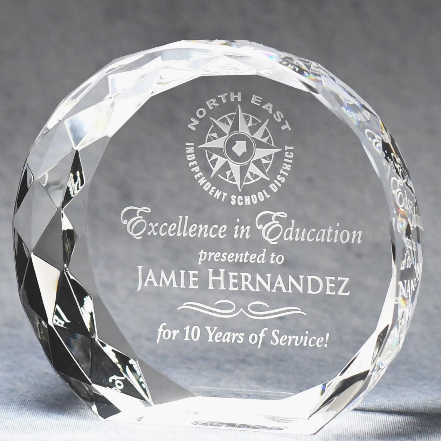 Multi-Faceted Lead Crystal Paperweight | Global Recognition Inc