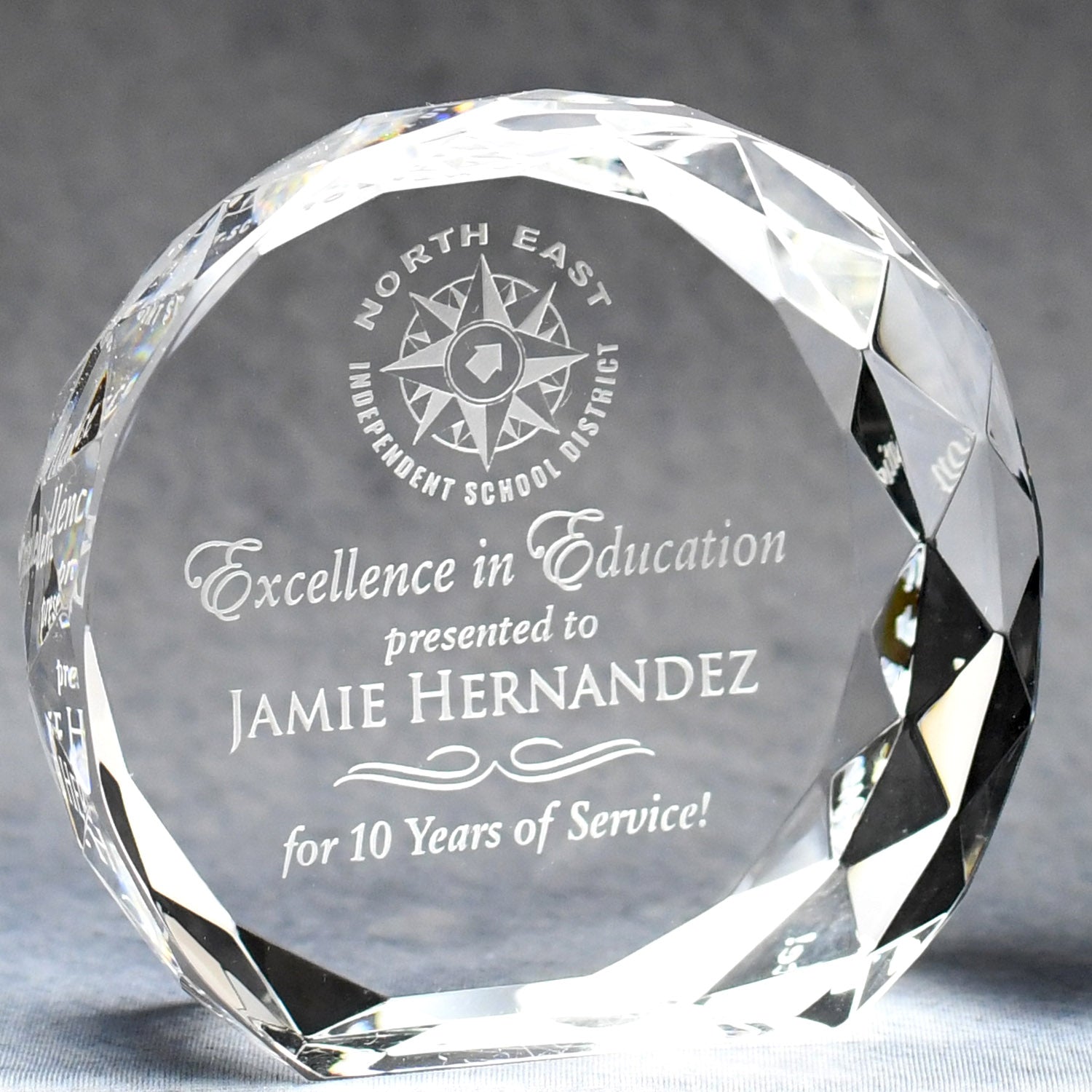 Multi-Faceted Lead Crystal Paperweight | Global Recognition Inc