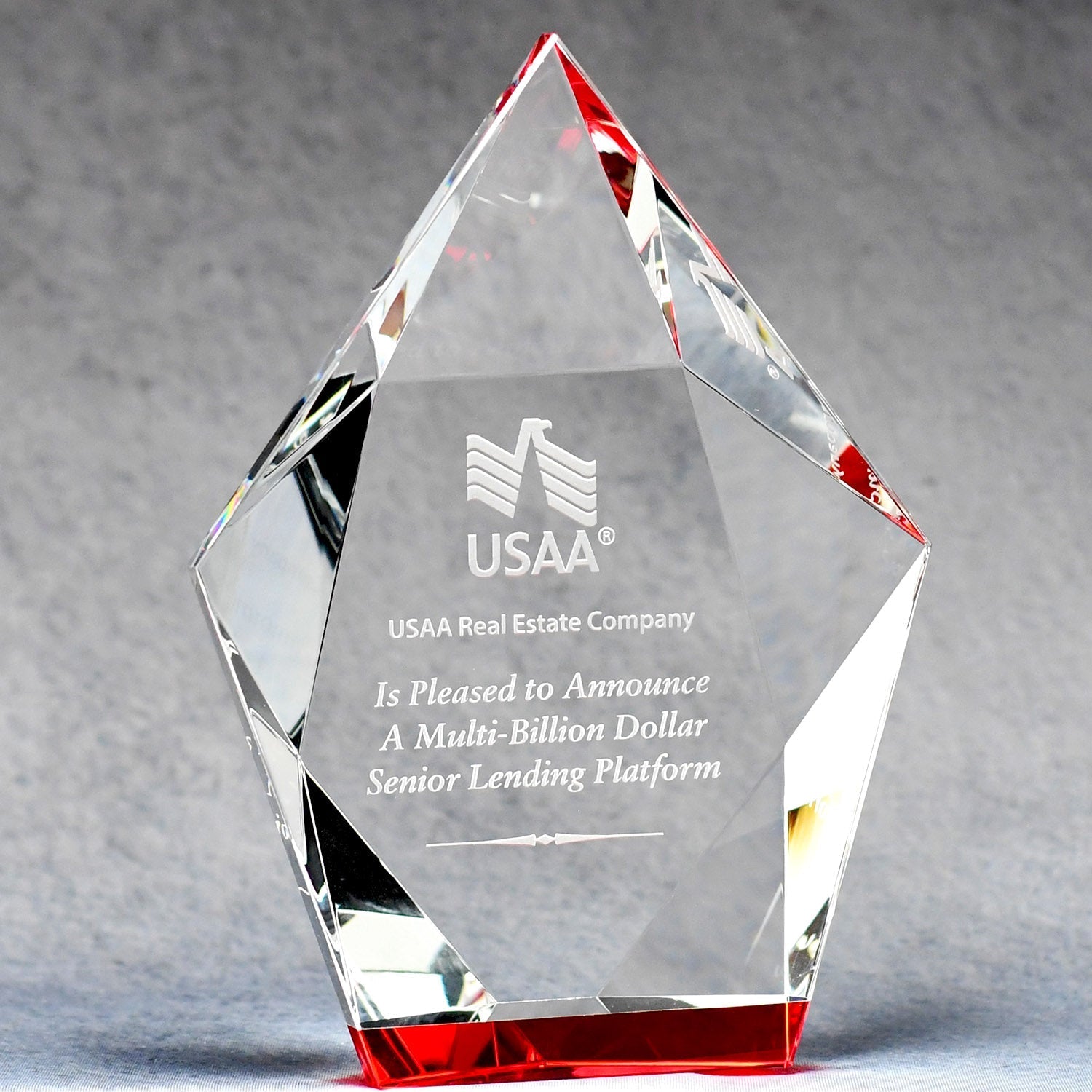 Multi-Faceted Crystal Hexagon | Global Recognition Inc