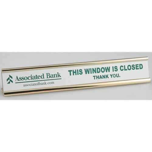 Slimline Gold Sign/Name Plate