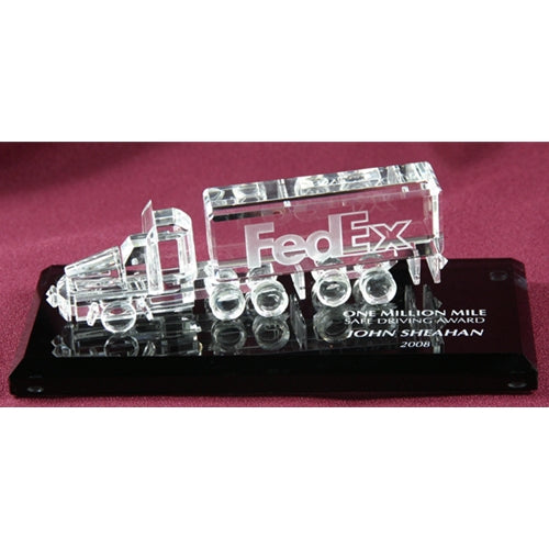 Optic Crystal Semi Truck -Small