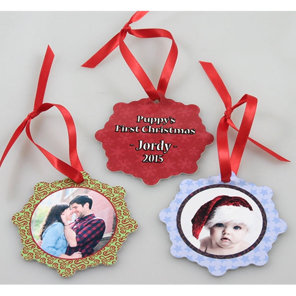 Ornament, Snowflake w/ Full Color Photo