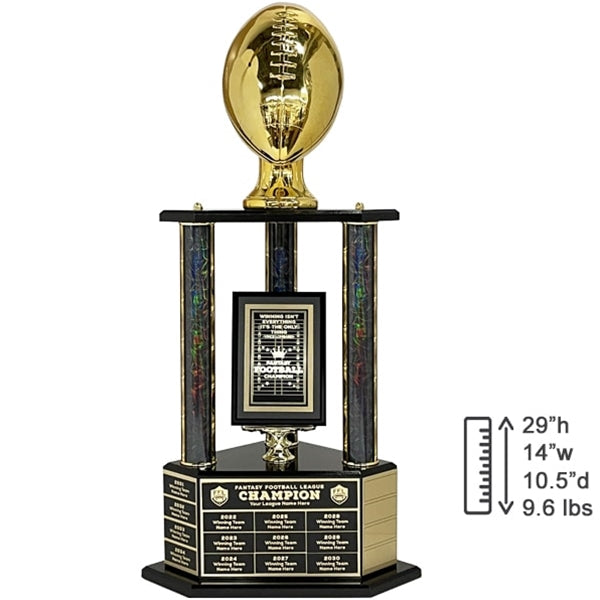 Fantasy Football Trophy Perpetual Plaque online - HD Graphics | 2 Sizes - Extra Plates Available