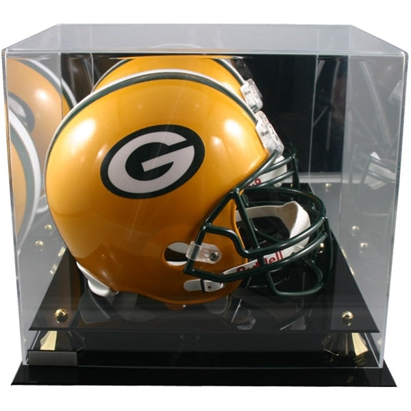 Football Helmet Display Case w/Mirror Back