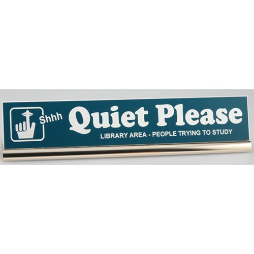 Sign/Name Bar with Gold Base