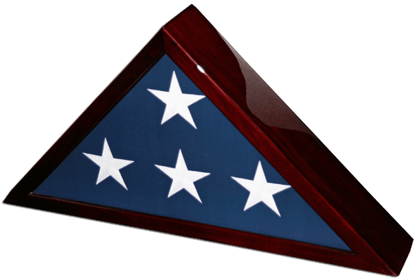 Rosewood Piano Finish Flag Case
