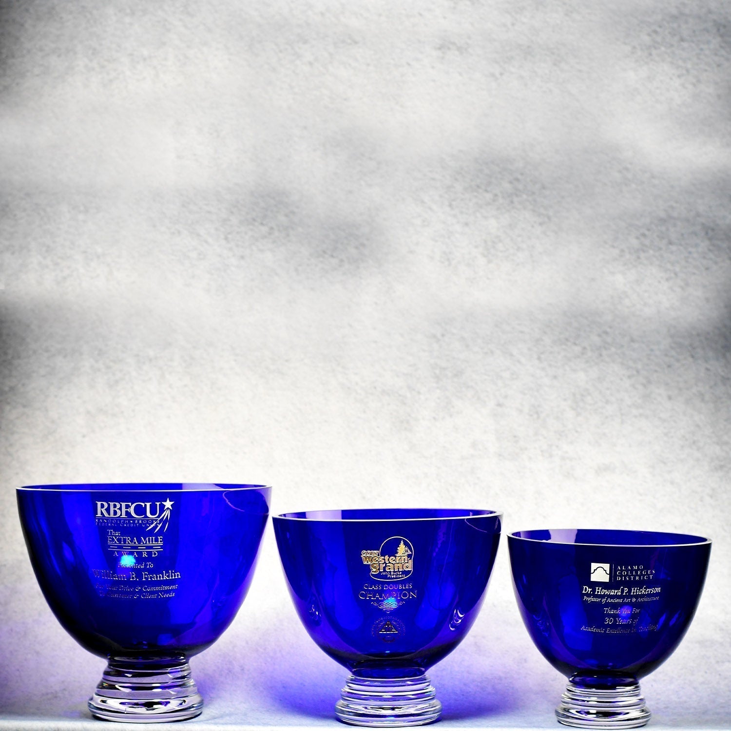 Cobalt Crystal Bowl | Global Recognition Inc
