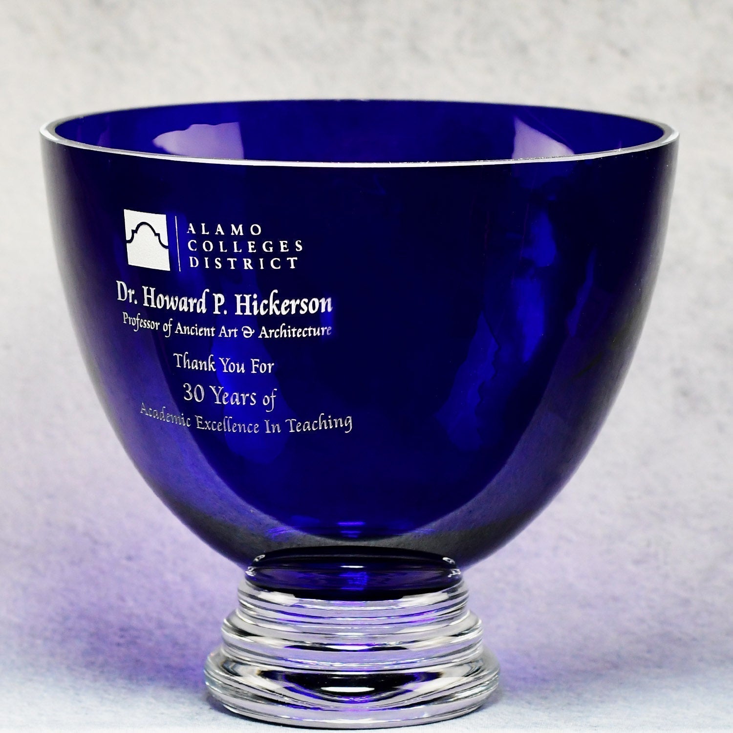 Cobalt Crystal Bowl | Global Recognition Inc