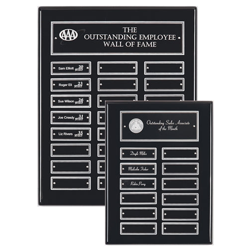 Perpetual Ebony Piano Finish Plaque