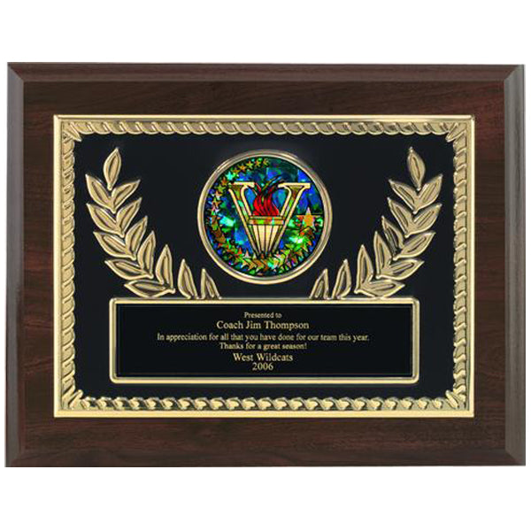 Embossed Plate Plaque with Insert | Global Recognition Inc