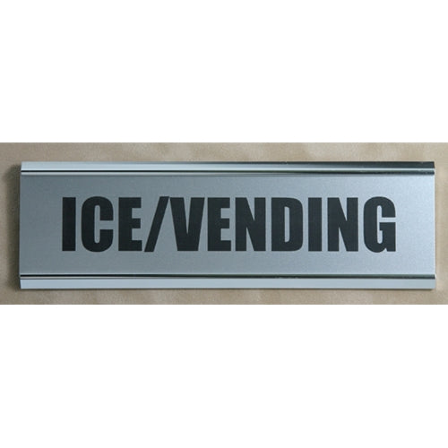 Sign/Name Plate for Wall or Cubicle, Silver