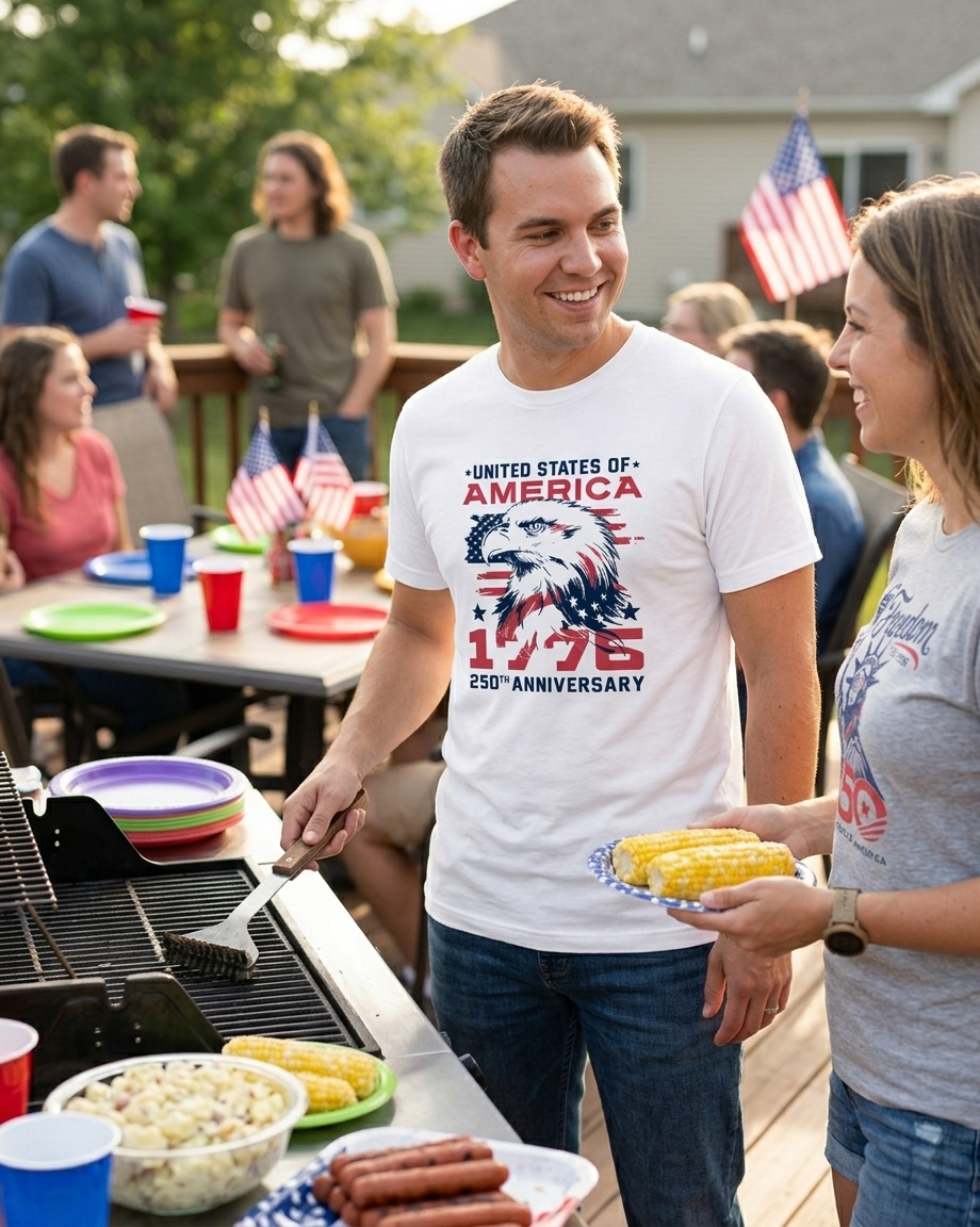 The Patriot Eagle "1776" Tee