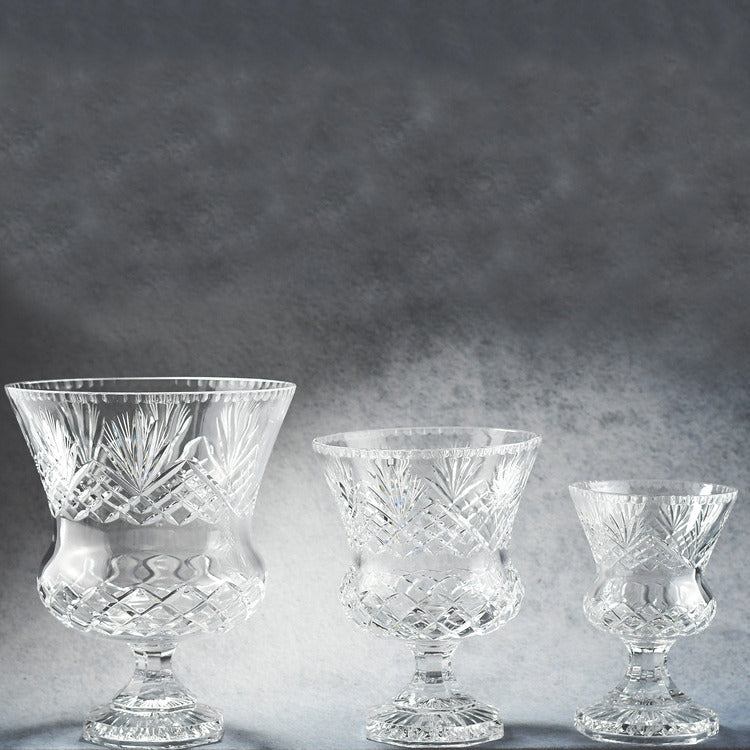 Crystal trophy cup recognition award
