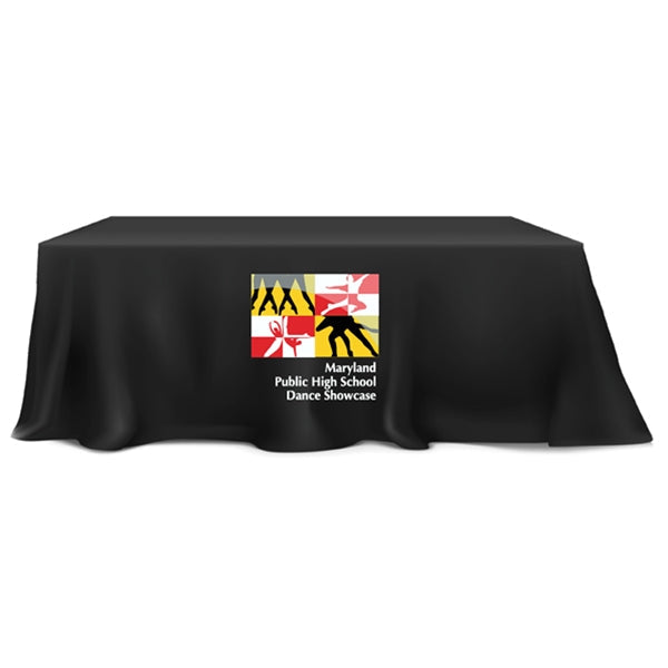 Custom branded tablecloth for events and trade shows