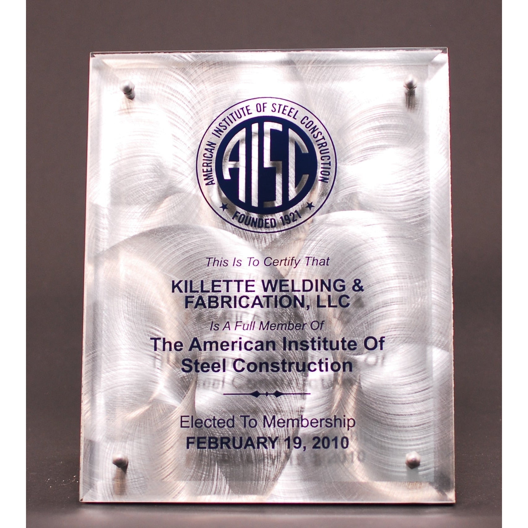 Glass Floating Plaque | Global Recognition Inc