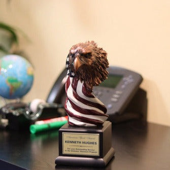 Eagle Head With The American Flag | Global Recognition Inc