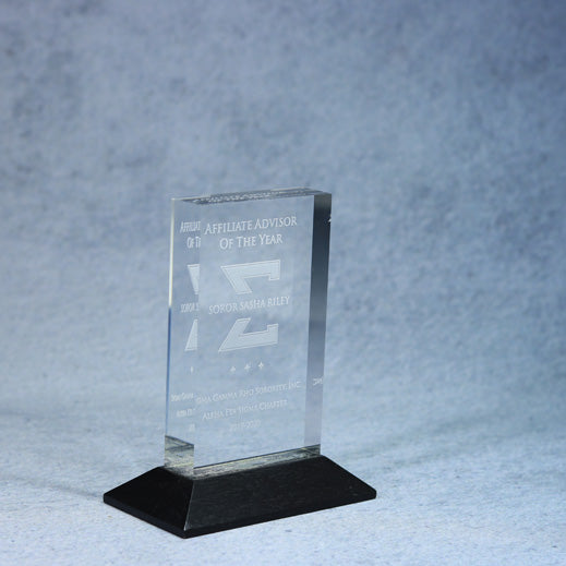 Acrylic On Ebony Base | Global Recognition Inc