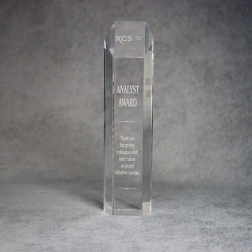 Acrylic Hexagon Tower | Global Recognition Inc