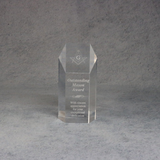 Acrylic Hexagon Tower | Global Recognition Inc